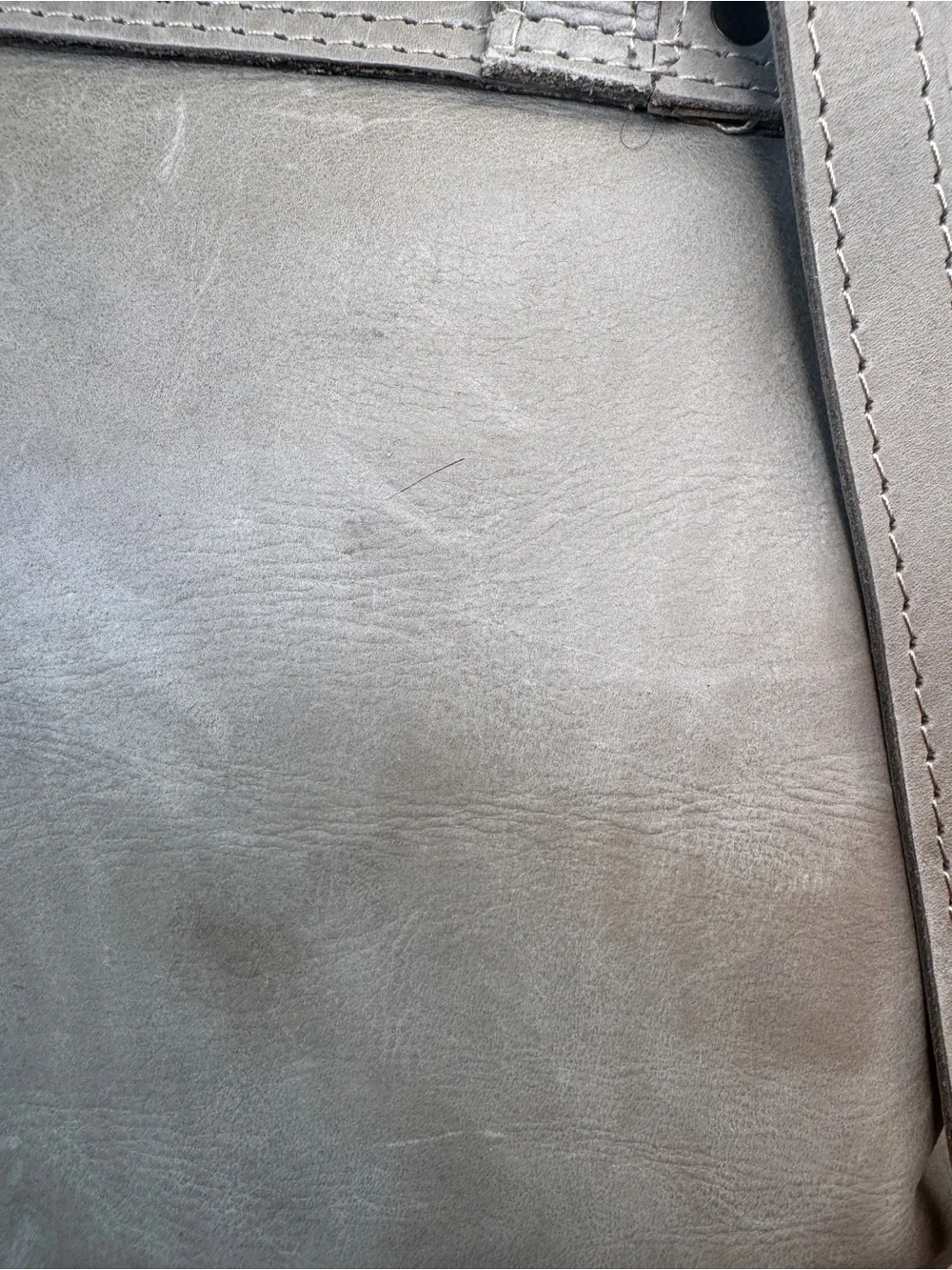 Raven + Lily Gray Taupe Leather Tassel Backpack Classic